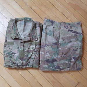 Multicam Army Combat Uniform Pants Coat Med-X-Long